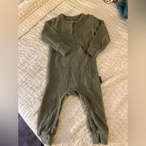 Little Bipsy Olive Green Kids Romper